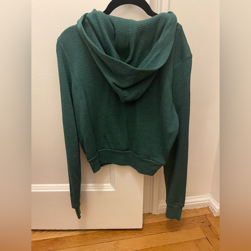 TNA Green Sweater Hoodie from Aritzia